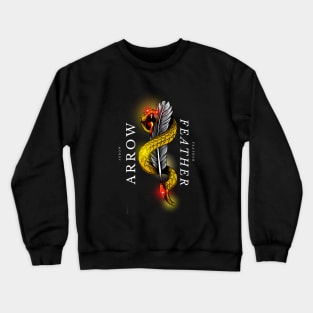 Snake with Feather Crewneck Sweatshirt